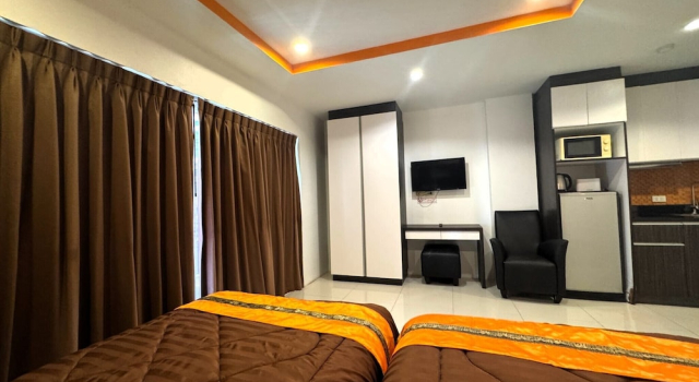 Cozy Pool-view Studio With Balcony - New Nordic VIP 3, Pratumnak