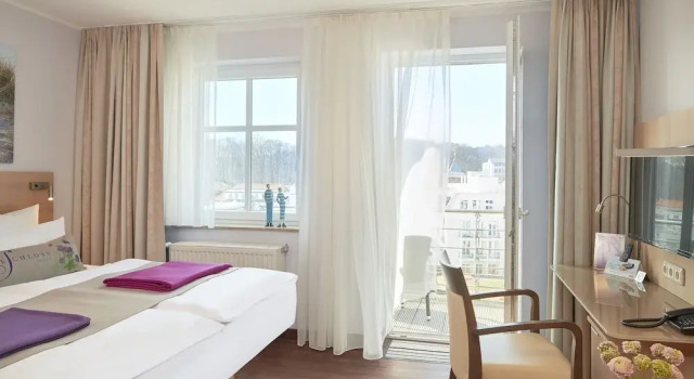 Двухместный номер Standard с балконом и с частичным видом на море Hotel Seeschloss