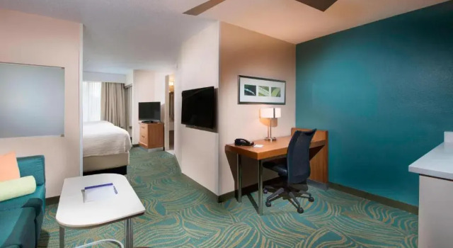 Двухместный люкс SpringHill Suites by Marriott Atlanta Alpharetta
