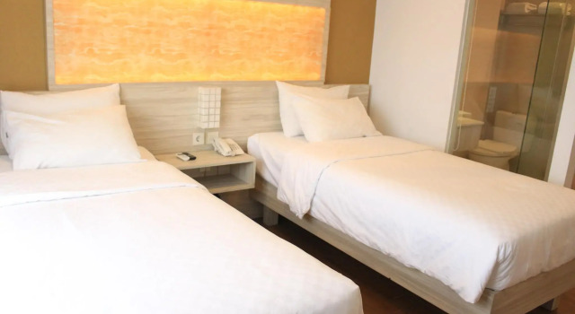 Superior Dvoulůžkový s manželskou postelí pokoj Front One Akshaya Hotel Karawang