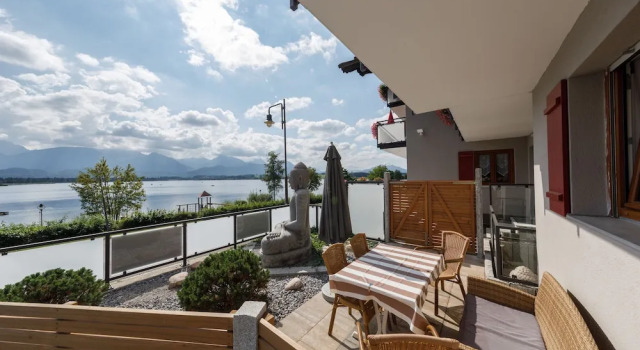 Апартаменты с балконом и с видом на озеро Haus Gohlke am See