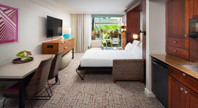 Двухместный номер Standard с балконом и с видом на сад Marriotts Kauai Beach Club
