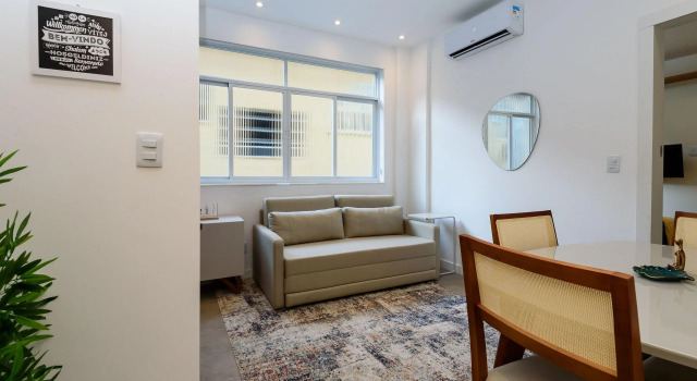 Moderno Quarto E Sala Em Copacabana | Mfb 76/204, Забронировать Отель СПА-отели штата Рио-де-Жанейро, SPA-услуги