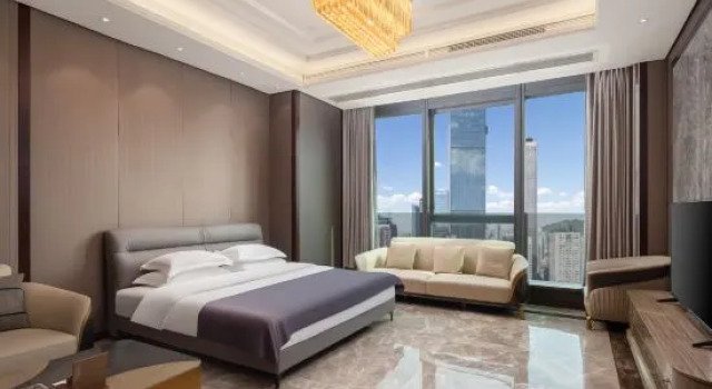 Трёхместный семейный люкс с красивым видом из окна Yunmu International Hotel, Chongqing Jiefangbei Hongyadong Branch