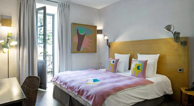 Двухместный номер Deluxe с балконом Auberge de Banne