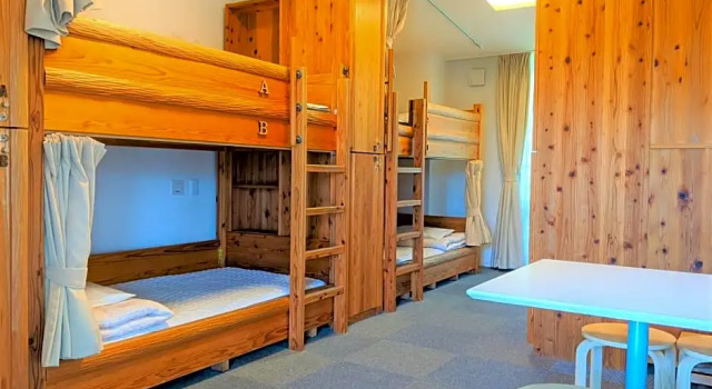 Кровать в общем номере (мужской номер) Kyoto Utano Youth Hostel