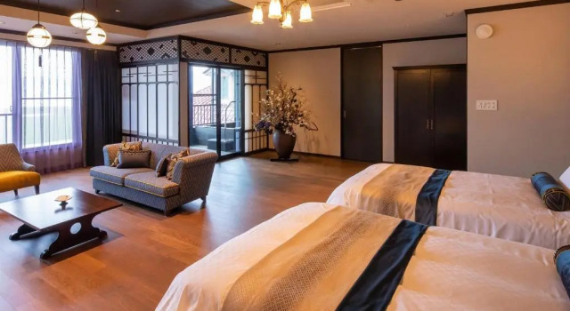 Трёхместный номер Standard с видом на озеро Kamisuwa Onsen Shinyu