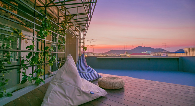 Кровать в общем номере Chedi View Hostel