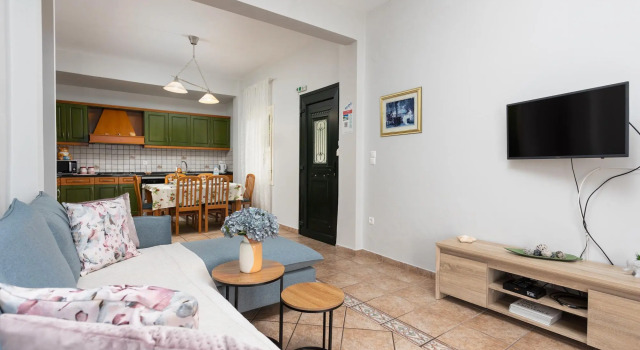 Michalis Large Private Pool Walk to Beach Sea Views A C Wifi Car Not Required Eco-friendly - 1828