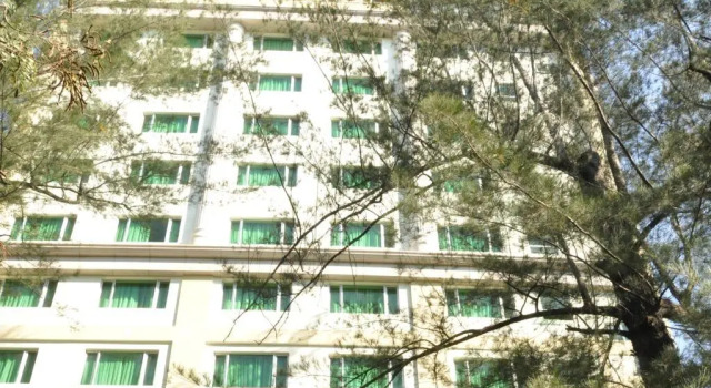 Кровать в общем номере Tang Dynasty Park Hotel