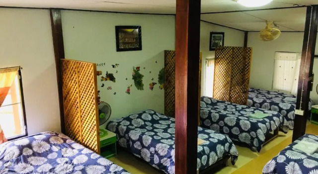 Кровать в общем номере Chiang Dao Hostel