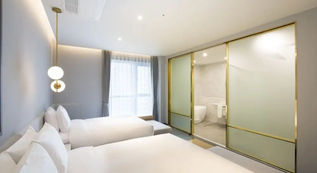 Двухместный семейный номер Standard с видом на город Nampo Hound Hotel Premier