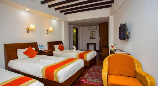 Трёхместный номер Deluxe с видом на сад Apsara Boutique Hotel
