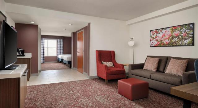 Четырёхместный люкс c 1 комнатой Hilton Garden Inn Jackson-Madison