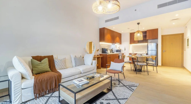 Manzil - 1BR | Near La Mer Beach | Pool & Sea View, Забронировать Апартаменты/квартира Апартаменты Дубая, рядом с Mercato Shopping Mall, Апартаменты/квартира
