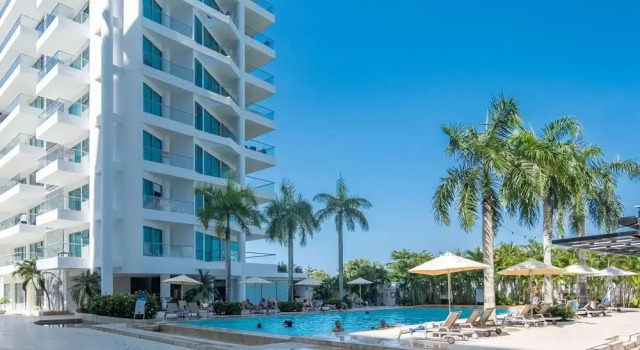 Апартаменты w Comfy 2BR w Ocean View and Pool in CTG