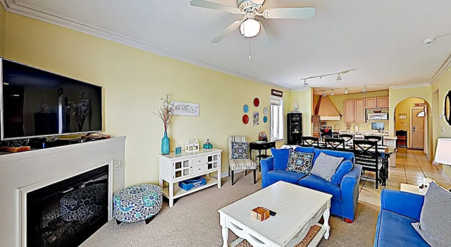 New Listing! Bayfront W/ Pool- Walk To Beach 3 Bedroom Condo