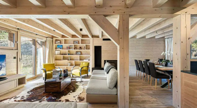 Chalet spacieux près des pistes avec sauna et WiFi, animaux admis - FR-1-567-69, Забронировать Шале Виллы Овернь-Рона-Альпы, Вилла