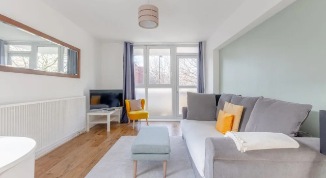 Двухместные апартаменты с балконом Cosy 1 Bedroom Flat Near Old Street