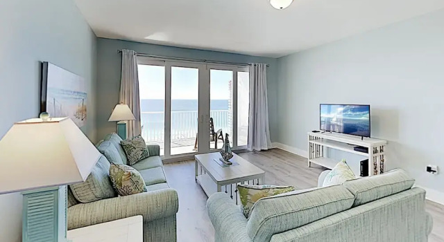Gulf-view W/ 5 Pools & Private Beach Access 2 Bedroom Condo, Забронировать Отель Панама-Сити Панхэндл Флорида, рядом с Загородный клуб "Сигнал Хилл"