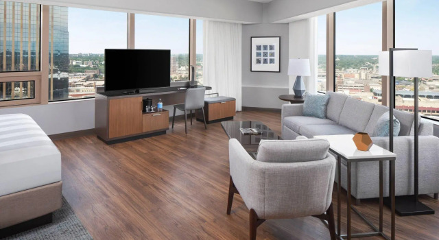 Двухместный полулюкс с видом на город Minneapolis Marriott City Center