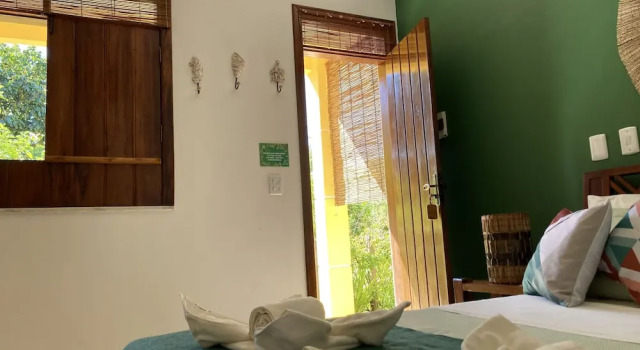 Трёхместный номер Standard с балконом Pousada Velas e Vento - Acesso fácil a Barra Grande