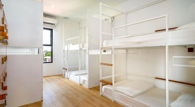 Кровать в общем номере Onederz Phnom Penh