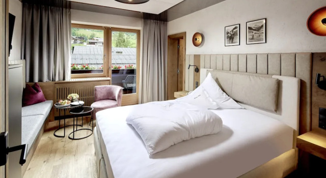 Одноместный номер Standard с балконом и с видом на горы Relais&Châteaux Spa-Hotel Jagdhof