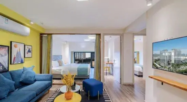 Люкс с 2 комнатами Pafei Apartment (Guangzhou Luogang Xiangxue Metro Station)