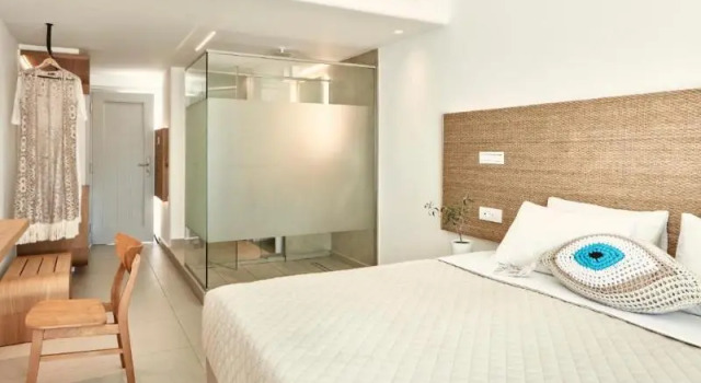 Двухместный номер Standard с балконом и с видом на море Manoulas Beach Mykonos Resort