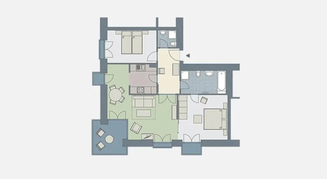 Kaiservillen Heringsdorf - Appartement mit 2 Schlafzimmern und Balkon D222, Book Apartment Heringsdorf Usedom