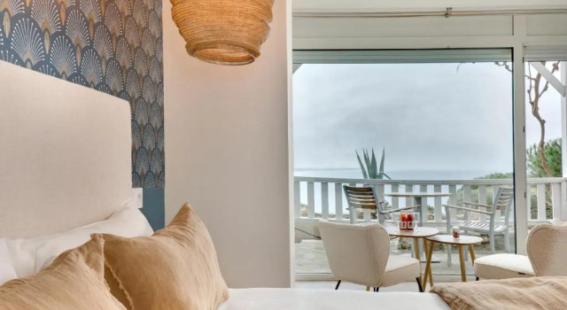 Двухместный номер с видом на море Hôtel & Spa Les Mouettes