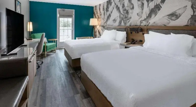 Двухместный номер Standard с видом на бассейн Hilton Garden Inn St Augustine-Historic District