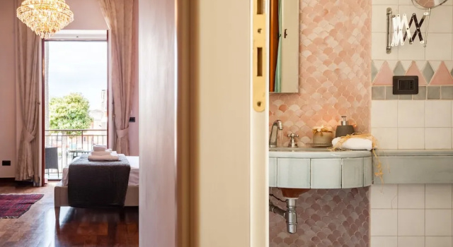 Четырёхместный номер Superior с видом на город Dream House Pompei
