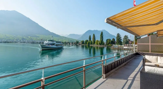 Seestern am See mit Motorboot Ennetb Rgen, Prenota Hotel Ennetbuergen Nidvaldo