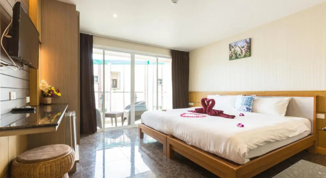 Двухместный номер с частичным видом на море Anda Beachside Hotel