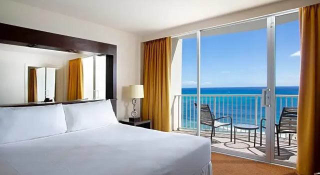 Люкс c 1 комнатой oceanfront Park Shore Waikiki
