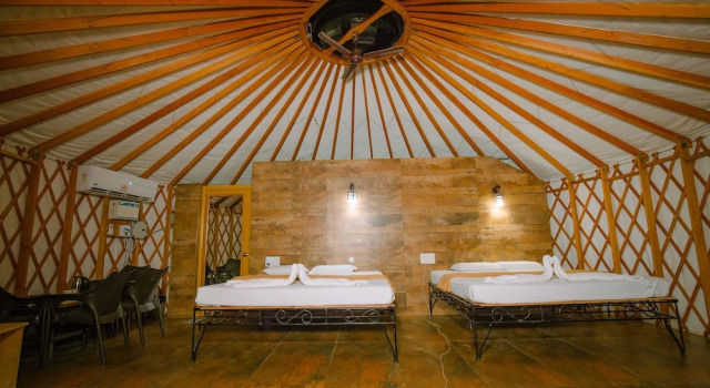 Кровать в общем номере Casuarina bay