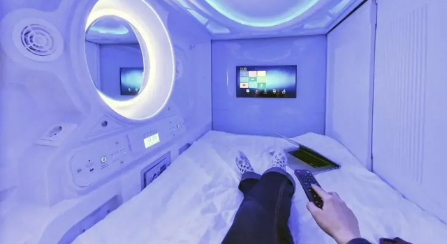 Кровать в общем номере Capsule Hostels Tallinn