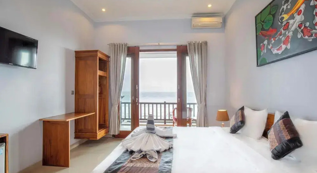 Deluxe Tweepersoonskamer met balkon en  uitzicht op zee Barton Beach Inn
