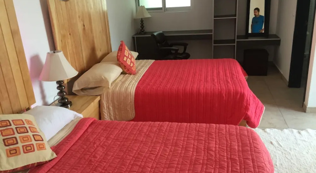 Camera quadrupla familiare Standard con vista sul giardino Bungalows La Ceiba