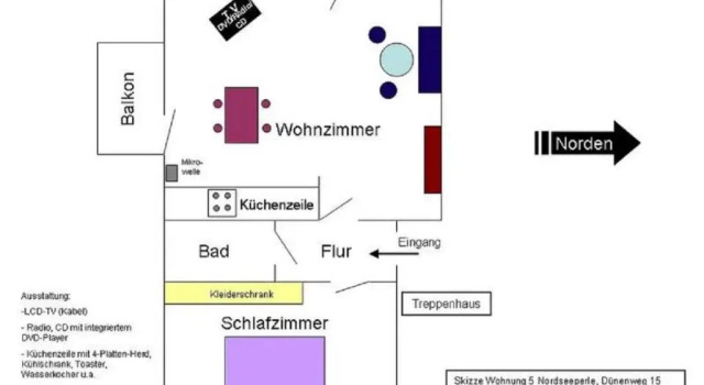 Апартаменты Haus Nordseeperle Whg.5