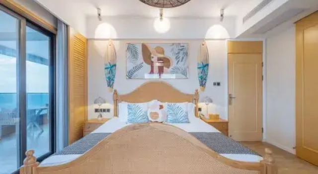 Люкс Пентхаус с 3 комнатами с видом на море Yajing Haiju Surfing Seaview Design Hotel (Wanning Sunac Riyuewan Branch)