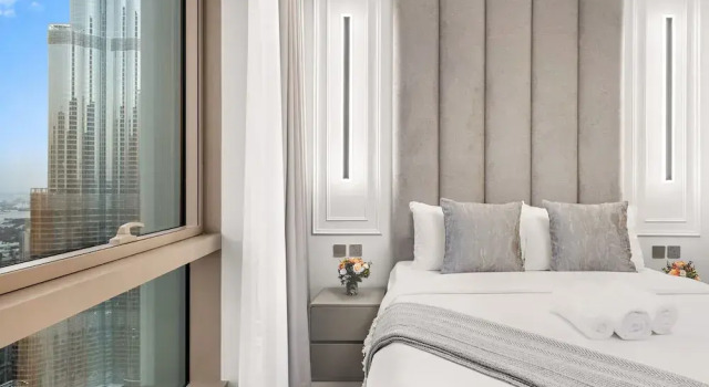 Апартаменты Luxury SKY9 Apartments - Luxury Apartments in Downtown Dubai with Full Burj Khalifa View