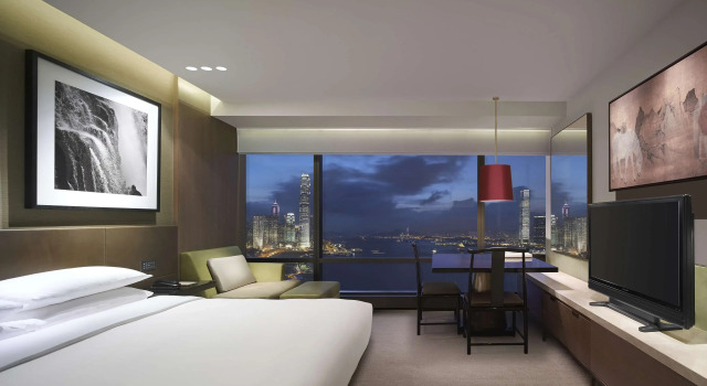 Двухместный номер с видом на гавань Grand Hyatt Hong Kong