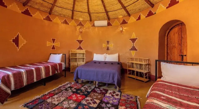 Семейный номер Standard с видом на сад Ecolodge La Palmeraie