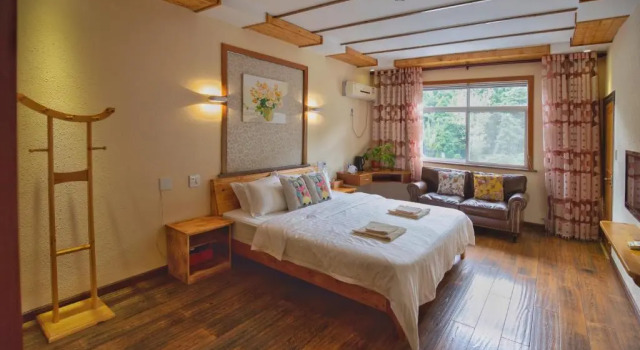 Номер Standard с видом на горы Moganshan Bamboo View Guesthouse