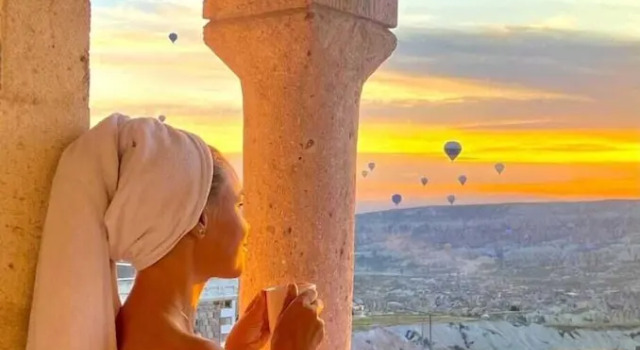 Двухместный номер Standard с балконом и с красивым видом из окна Alice in Cappadocia