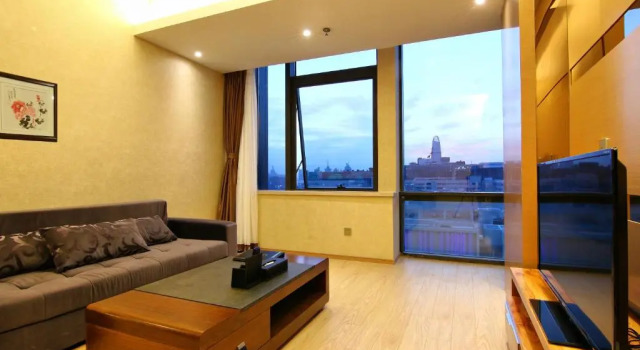 Jinan Tujia Sweetome Service Apartment - Shimao International Plaza, Rezerwuj Apartament Hotele w Jinan z parkingiem, w pobliżu Black Tiger Spring, Parking
