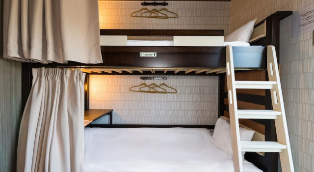 Четырёхместный номер Standard с балконом Kintetsu Friendly Hostel Tennojipark Osaka